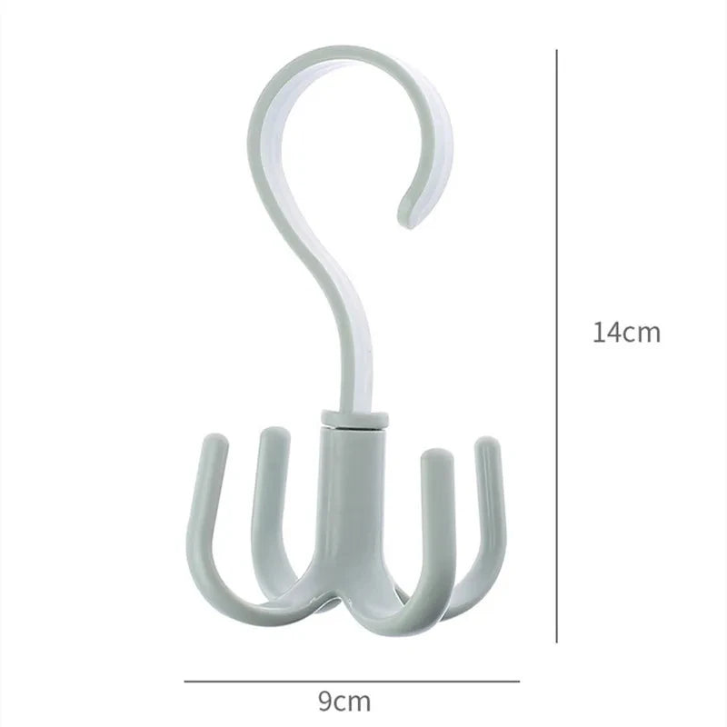 360° Rotating Multi-Functional Hook – Punch-Free Movable Hanger for Bags, Hats, Scarves, and Dormitory Storage Solutions