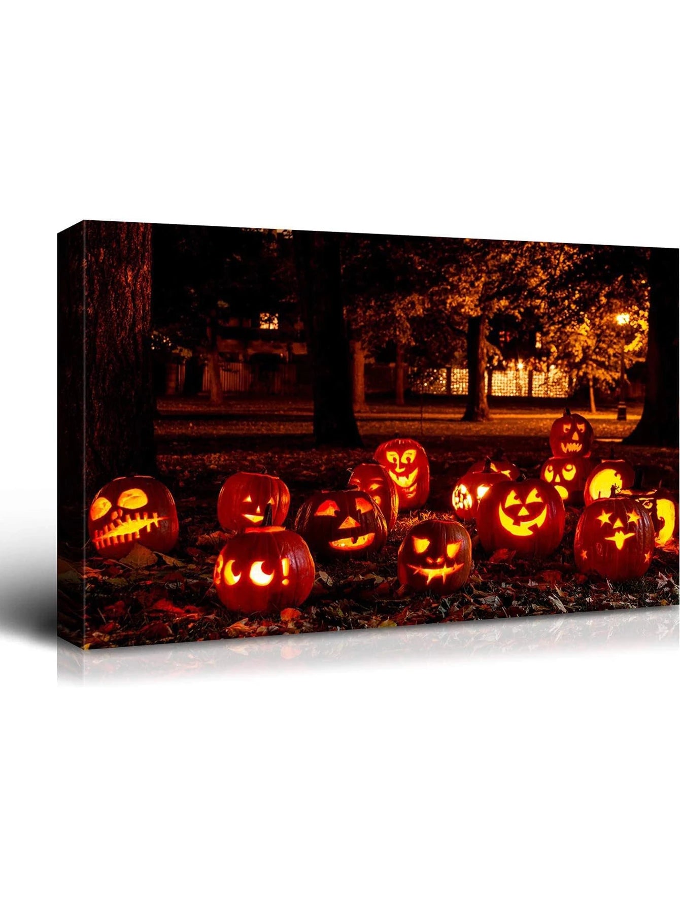 1pc Halloween Canvas Poster – Affordable Canvas Prints Featuring Pumpkin Lantern Art, Perfect for Living Room or Bedroom Decorations and Halloween Gifts