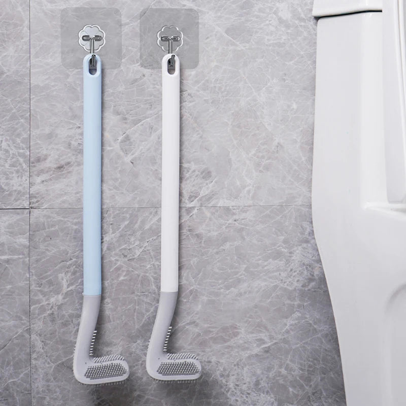 Best silicone toilet brush – Golf Brush Head, Wall-Mounted Long Handle , best toilet bowl cleaner , Bathroom Accessories