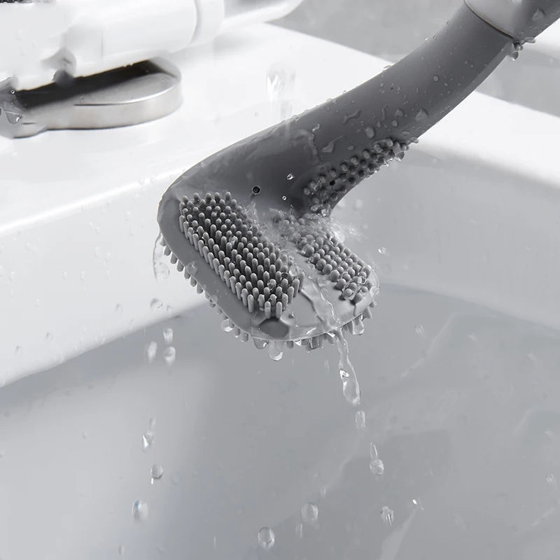 Best silicone toilet brush – Golf Brush Head, Wall-Mounted Long Handle , best toilet bowl cleaner , Bathroom Accessories