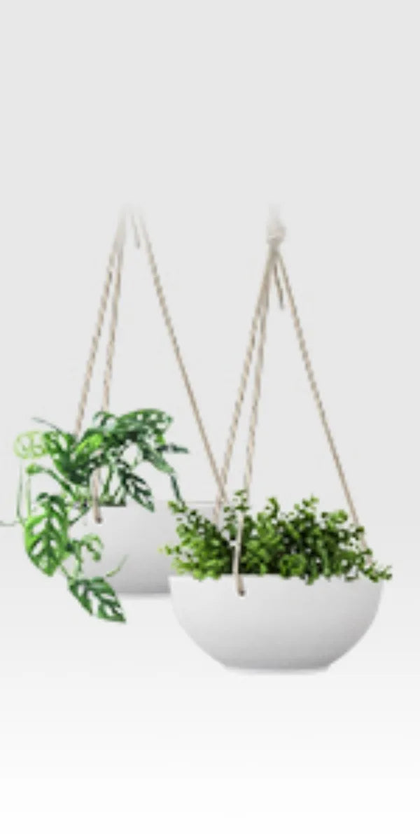 hanging plant holders – Set of 2-hanging planters for Outdoor Plants.