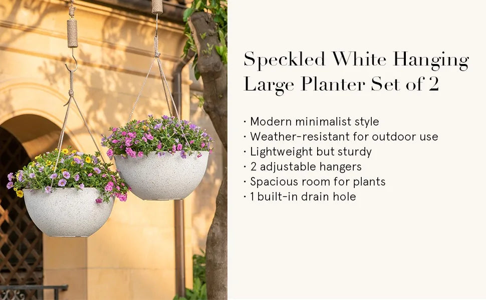 hanging plant holders – Set of 2-hanging planters for Outdoor Plants.