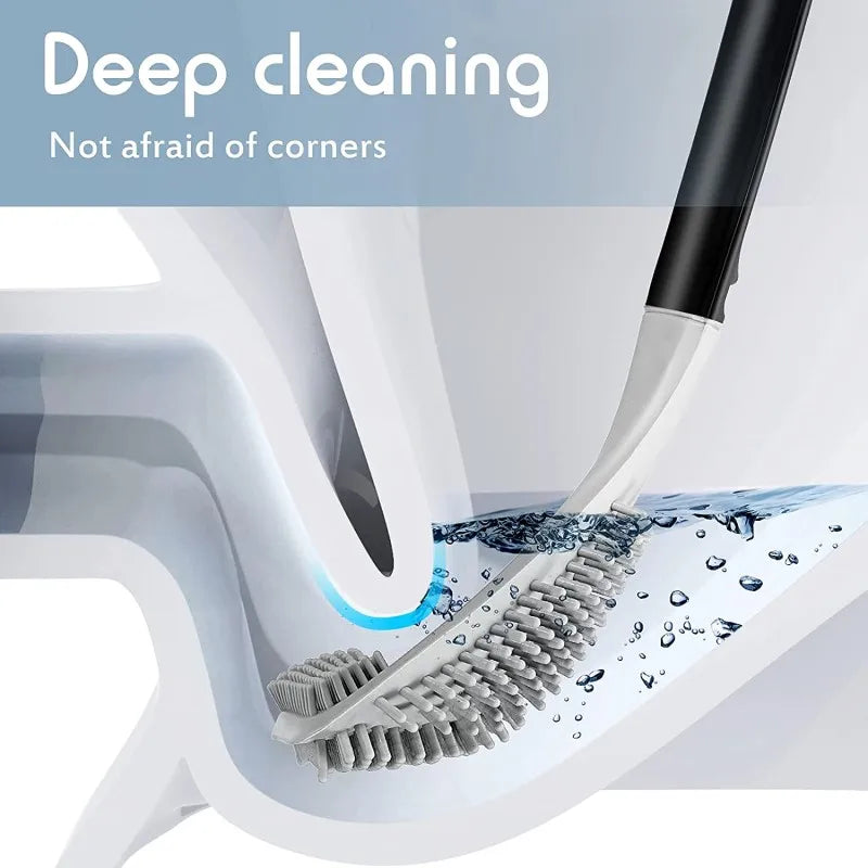 Best silicone toilet brush – Golf Brush Head, Wall-Mounted Long Handle , best toilet bowl cleaner , Bathroom Accessories
