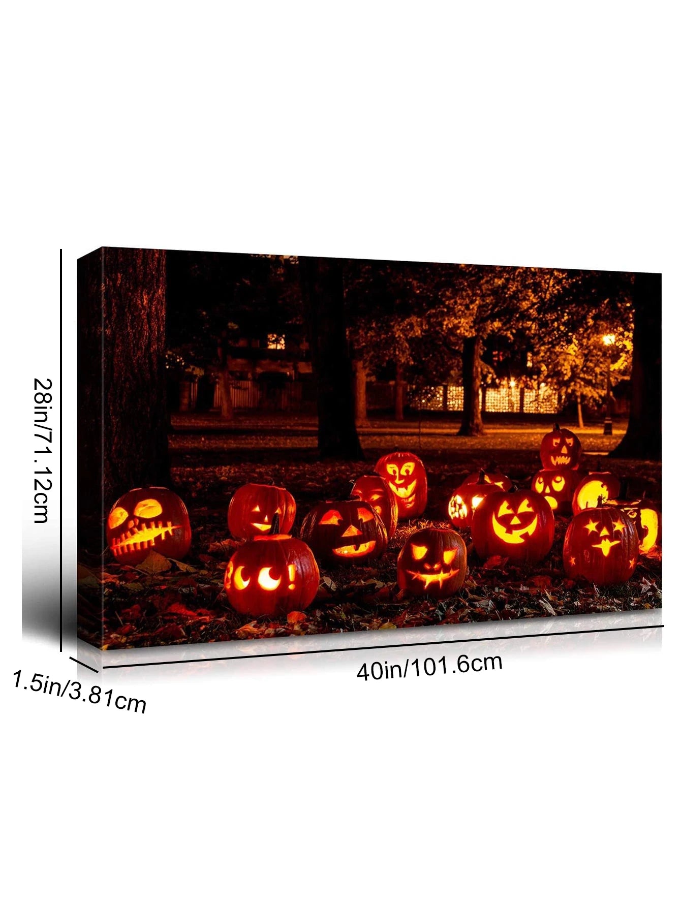 1pc Halloween Canvas Poster – Affordable Canvas Prints Featuring Pumpkin Lantern Art, Perfect for Living Room or Bedroom Decorations and Halloween Gifts