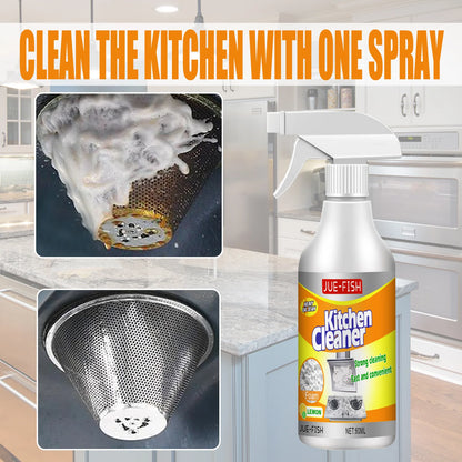 Jue-Fish Kitchen Foam Cleaner – Household Cooktop, Exhaust Fan, and Range Hood Heavy-Duty Oil Remover , glass stove top cleaner , household cleaners
