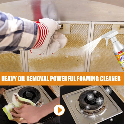 Jue-Fish Kitchen Foam Cleaner – Household Cooktop, Exhaust Fan, and Range Hood Heavy-Duty Oil Remover , glass stove top cleaner , household cleaners