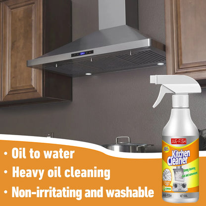 Jue-Fish Kitchen Foam Cleaner – Household Cooktop, Exhaust Fan, and Range Hood Heavy-Duty Oil Remover , glass stove top cleaner , household cleaners