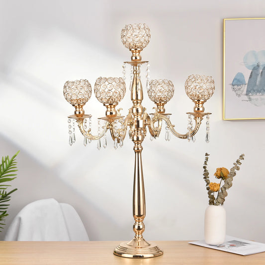 crystal candelabra , baccarat candle holder
