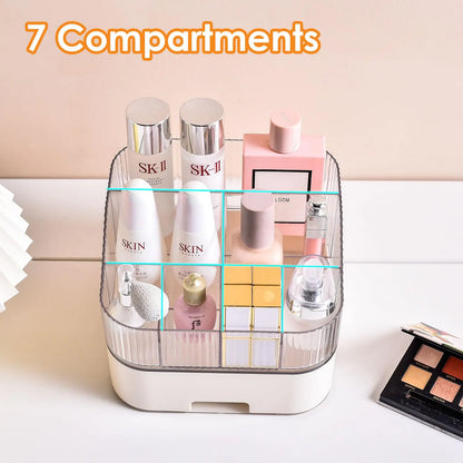 Stackable Drawer Makeup Organizer – Countertop Vanity Storage for Skincare, Perfumes, Lotions, and Lipsticks