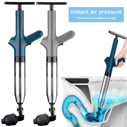 High-Pressure Electric Toilet Plunger – The Best Drain Cleaner and Unclogger for Kitchen and Bathroom. Durable Stainless Steel Design for Effective Toilet Unclogging and Drain Clearing