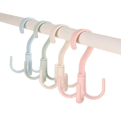 360° Rotating Multi-Functional Hook – Punch-Free Movable Hanger for Bags, Hats, Scarves, and Dormitory Storage Solutions