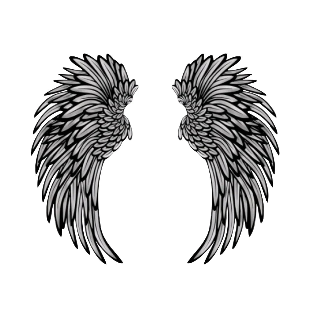 LED Metal Angel Wings Wall Art - Decorative Wall Sculpture for Photography and Home Decor
