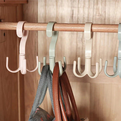 360° Rotating Multi-Functional Hook – Punch-Free Movable Hanger for Bags, Hats, Scarves, and Dormitory Storage Solutions