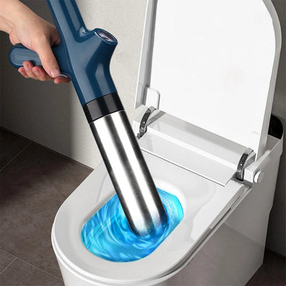 High-Pressure Electric Toilet Plunger – The Best Drain Cleaner and Unclogger for Kitchen and Bathroom. Durable Stainless Steel Design for Effective Toilet Unclogging and Drain Clearing