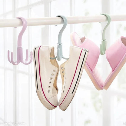 360° Rotating Multi-Functional Hook – Punch-Free Movable Hanger for Bags, Hats, Scarves, and Dormitory Storage Solutions
