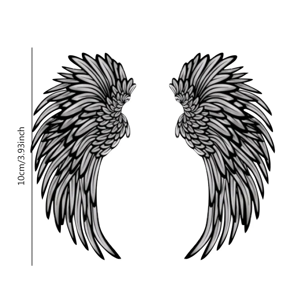 LED Metal Angel Wings Wall Art - Decorative Wall Sculpture for Photography and Home Decor