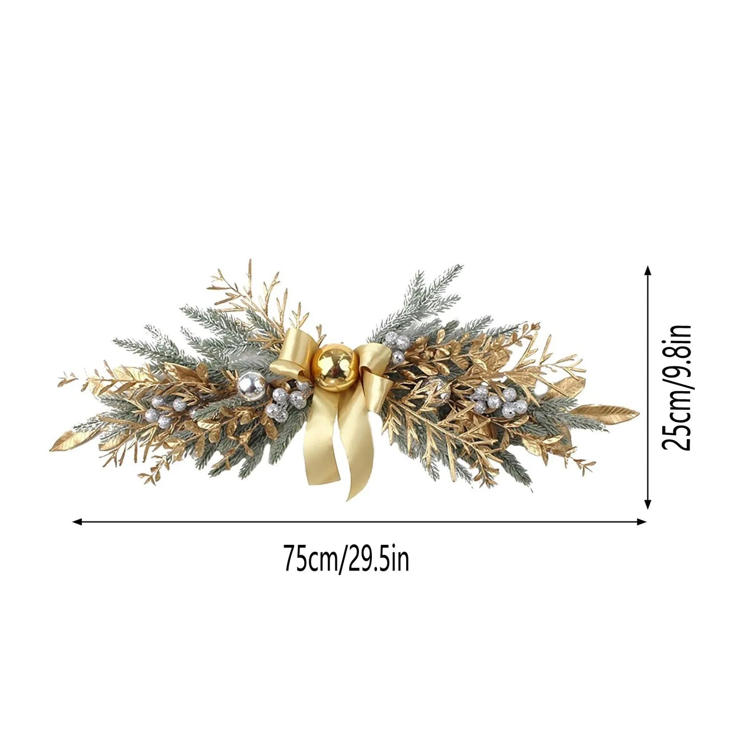 2024 Christmas Decorations Cordless Home Wreath, Front Door Christmas Wreath, Navidad Decor for the Home