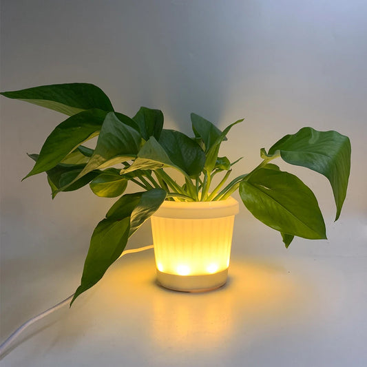 Glowing Flowerpot Lamp for Home Decor, Ideal for Offices, Bookshelves, Bedrooms, Living Rooms, Gardens, and Artistic Decorations