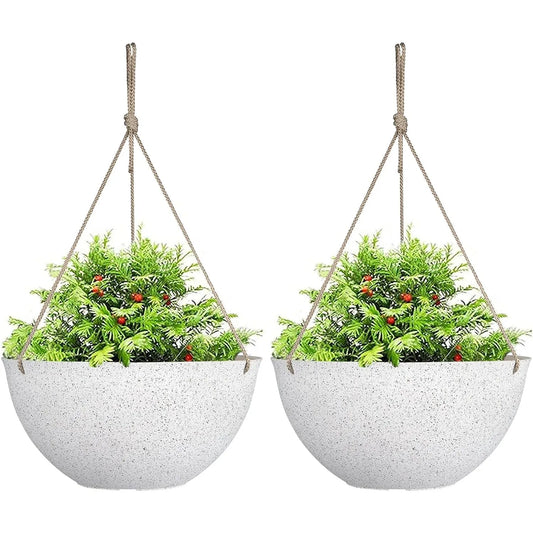 hanging planters , hanging plant holders , white flower pot
white plant pot
