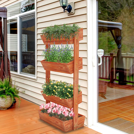 vertical planter , vertical garden planter , vertical planter wood ,wooden plant stand , wooden raised garden bed
